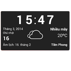 Vietnamese weather widget