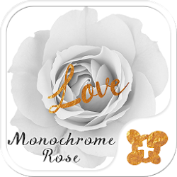 モノクロームローズ-薔薇の壁紙＆アイコン
